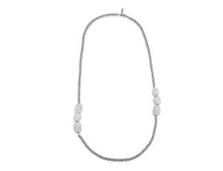 Pontiage Dotted Necklace, Silver Shade