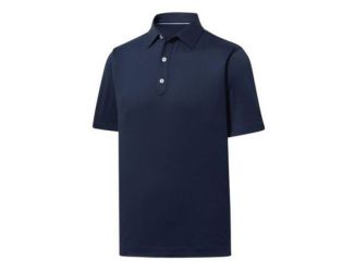 Solid Lisle Traditional Fit Polo-Navy-2X