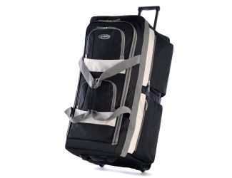 33" 8 Pocket Rolling Duffle Black
