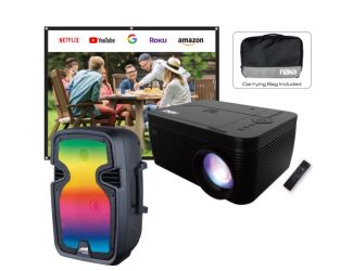 Naxa 150" Home Theater Projector Combo, Built-In DVD Player, Speaker