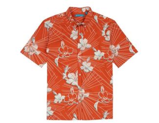 Mens Boat Day Aloha SS Shirt - Lagoon-2X