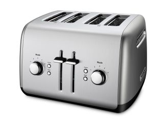 4-Slice Toaster with Illuminated Buttons in Contour Silver