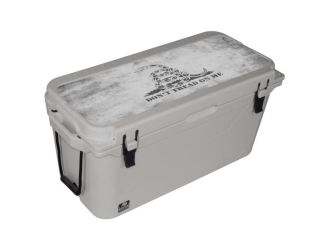 75 QT Gray Don't Tread On Me Bison Cooler