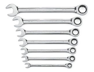 GearWrench  7 Pc. Ratcheting Combination Wrench Set-Metric
