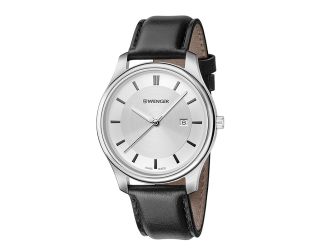 City Classic Large White dial and Black Leather Strap