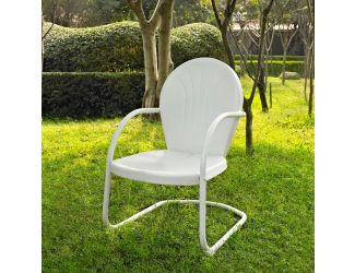 GriffithMetal Chair in White Finish