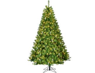 7.5-Ft. Vintage Christmas Tree with Classic Candle and Warm White LED Lights