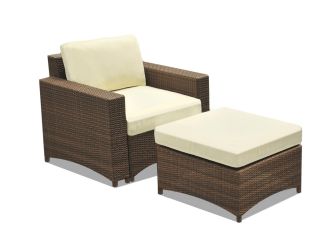 Studio Shine Armchair w/Ottoman Set