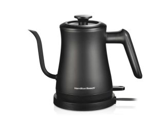 Compact Gooseneck Electric Kettle Black