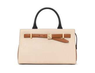 Deco Colorblocked Satchel - Milk Glass Multi
