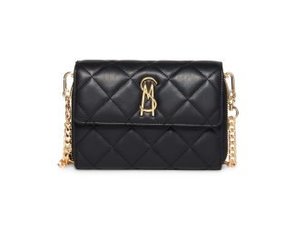 BCARINA Quilted Crossbody Wallet - Black