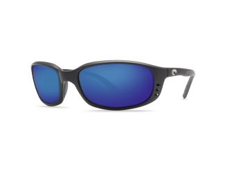 Brine Polarized Sunglasses - Shiny Black/Blue Mirror