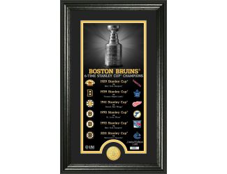 Boston Bruins "Legacy" Supreme Bronze Coin Panoramic Photo Mint