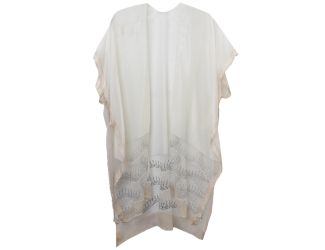 Two Tone Kimono with Pearls And Stones