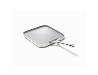 11" Square Flat Griddle Pan Cream