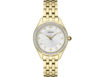 Ladies Crystal Silver Patterned