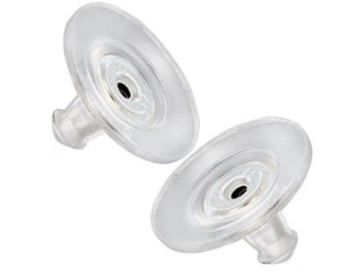 PARIKHS LuxLock World's most secure US-Patent  W/Disk Replacement Earring Back-14k White Gold