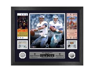Staubach & Aikman Cowboys Super Bowl Traditions Photo Mint