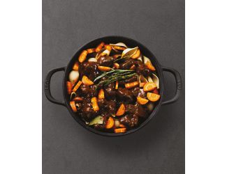 Leo Graphite Enamel Cast Iron Cov Stockpot 10.25", 6qt.