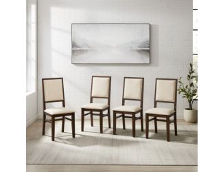 Joanna 4-Piece Upholstered Back Dining Chair Set