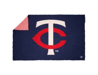 Faribault Mill Minnesota Twins Wool Throw Blanket