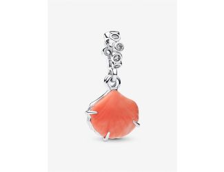Coral-colored Shell Double Dangle Charm