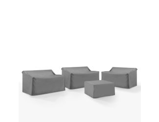 4Pc Outdoor Sectional Furniture Cover Set