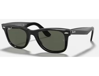 Ray-Ban Wayfarer Unisex Sunglasses Polarized Size 50-Black