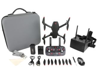 GPS FPV Duo Camera Racing Drone w/ Flight Immersive Goggles