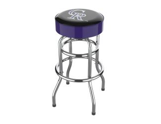 Colorado Rockies Chrome Bar Stool
