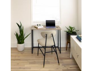 Small 36" Rustic Natural Home Office Folding Computer Desk - Laptop Desk