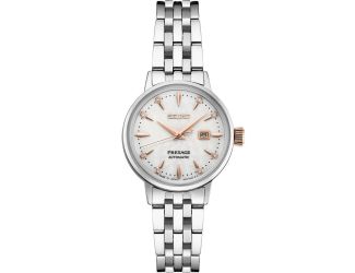 Presage SS Automatic White Dial w/ Diamond Markers