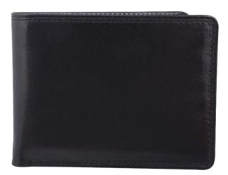 Billfold Leather Wallet, Black