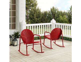 Griffith 2Pc Outdoor Rocking Chair Set