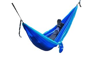 GO2 Traveler Nylon Hammock Light Blue/Blue