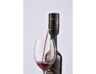 Travel Portable Electric Aerator w/ Corkscrew Black