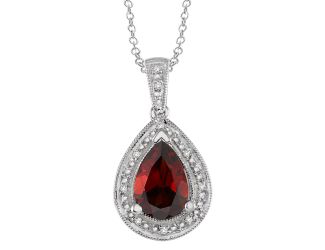 Garnet and Diamond Necklace