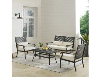 Alistair 4Pc Outdoor Metal Conversation Set