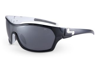 Strive Women's Sunglasses - Shiny Black/White/Smoke