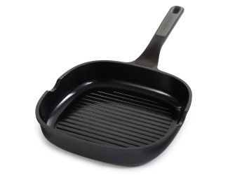 BergHOFF Leo Stone+ Nonstick Ceramic Grill Pan Recycled, 10.25"