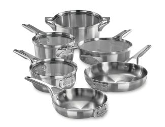 Premier Space Saving 10pc Stainless Steel Cookware