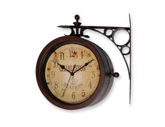 The Charleston Indoor/Outdoor Thermometer/Clock