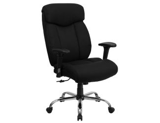 Big & Tall 400 lb. Rated High Back Black Fabric Executive Ergonomic Chair