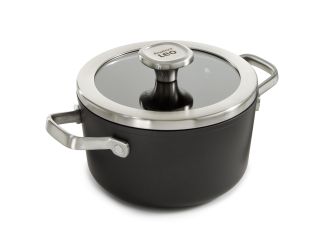 Leo Graphite 8" Recycled Aluminum Ceramic NS 3.3Qt Cov Saucepan