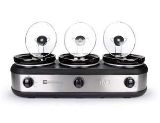 Triple 2.5qt Buffet Server Stainless