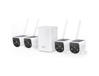 MaxRanger4K Solar Wireless Security System w/ (4) 4K Cameras