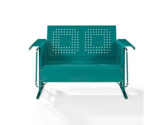 Bates Retro Outdoor Loveseat Glider