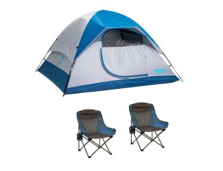 Tetragon NX 4 Frontcountry Tent plus Lowrider Chairs Package