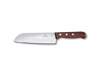 7" Wood Santoku Knife