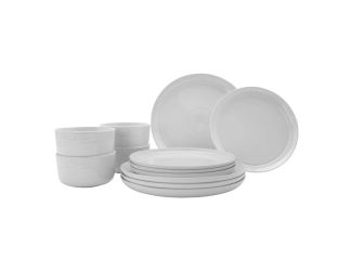 Staub Ceramic 12-PC Dinnerware Set - White